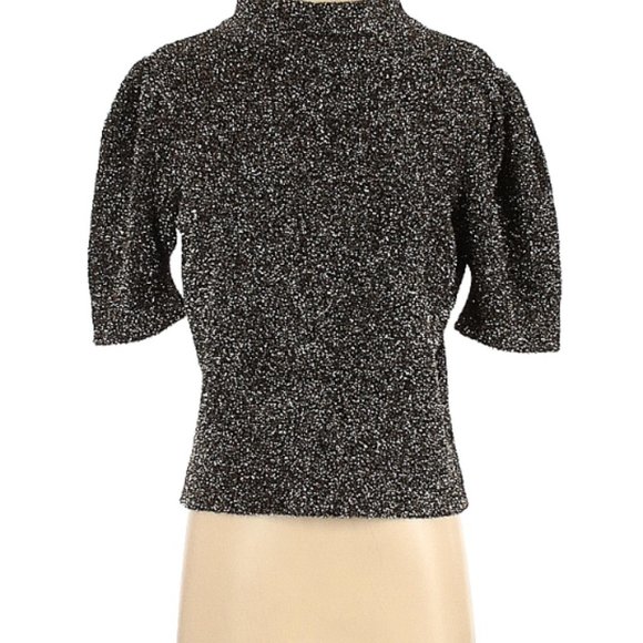 Kate Spade New York Metallic Cropped Sweater EUC Size S - Picture 2 of 2